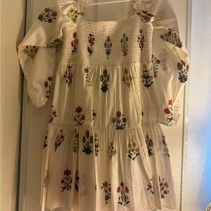Sachin + Babi Cream Floral Kids Dress